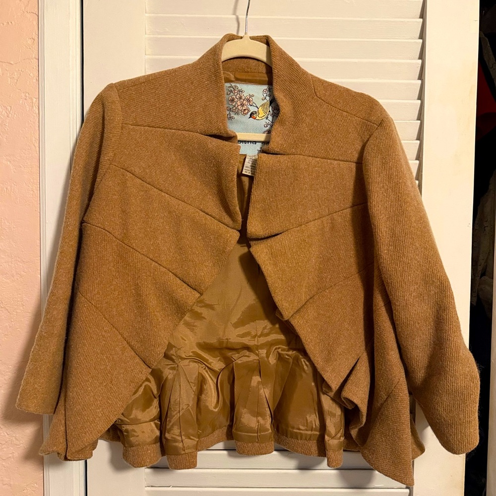 Tabitha (Anthropologie) ruffle pleat blazer